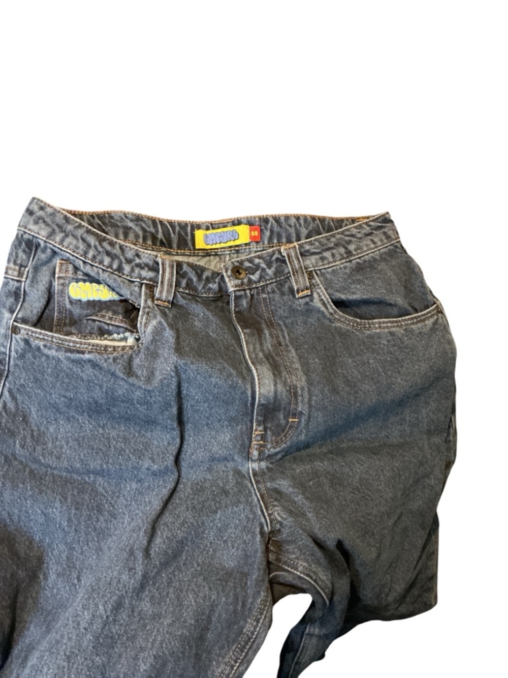 Empyre Men's Washed Charcoal Relaxed Jeans